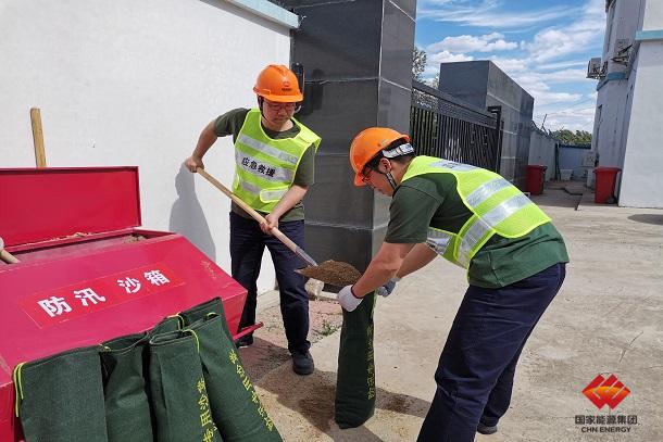 龙源辽宁龙康变电站开展防汛应急演练
